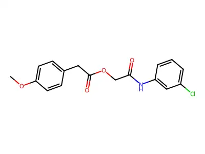 [2-(3-Chloroanilino)-2-oxoethyl] 2-(4-methoxyphenyl)acetate structure