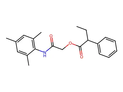 [2-Oxo-2-(2,4,6-trimethylanilino)ethyl] 2-phenylbutanoate structure