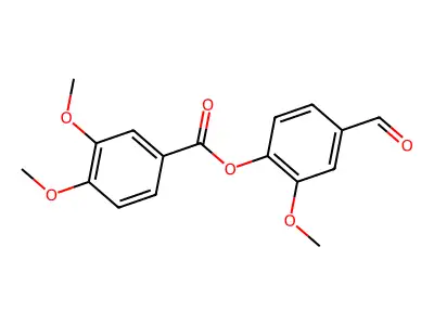 4-Formyl-2-methoxyphenyl 3,4-dimethoxybenzoate structure