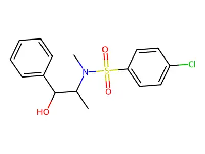 4-Chloro-N-(2-hydroxy-1-methyl-2-phenyl-ethyl)-N-methyl-benzenesulfonamide structure