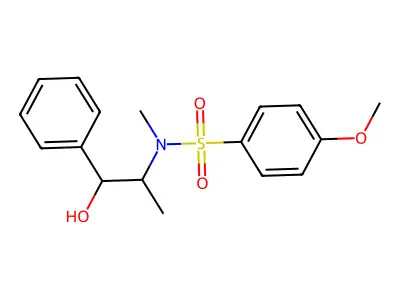 N-(2-Hydroxy-1-methyl-2-phenyl-ethyl)-4-methoxy-N-methyl-benzenesulfonamide structure