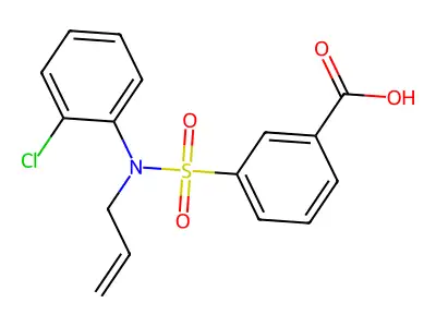 3-[(2-Chlorophenyl)(prop-2-en-1-yl)sulfamoyl]benzoic acid structure
