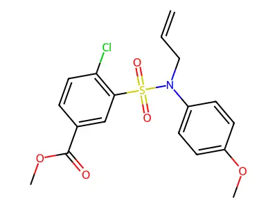 Methyl 4-chloro-3-[(4-methoxyphenyl)(prop-2-en-1-yl)sulfamoyl]benzoate structure