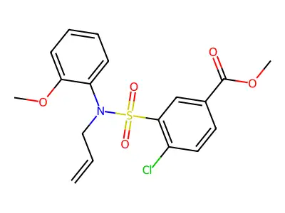 Methyl 4-chloro-3-[(2-methoxyphenyl)(prop-2-en-1-yl)sulfamoyl]benzoate structure
