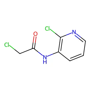 2-chloro-N-(2-chloropyridin-3-yl)acetamide structure