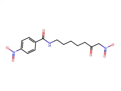 4-nitro-N-(7-nitro-6-oxoheptyl)benzamide structure