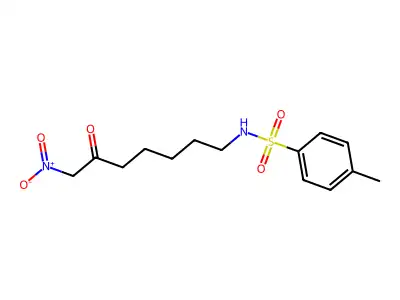 4-methyl-N-(7-nitro-6-oxoheptyl)benzene-1-sulfonamide structure