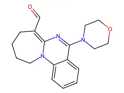 5-Morpholin-4-yl-8,9,10,11-tetrahydroazepino[1,2-a]quinazoline-7-carbaldehyde structure