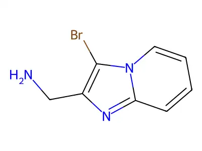 {3-Bromoimidazo[1,2-a]pyridin-2-yl}methanamine structure