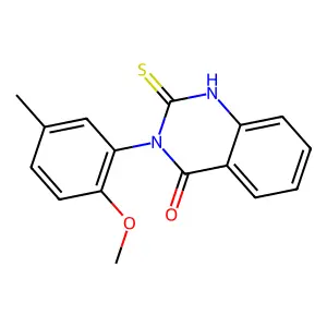 3-(2-Methoxy-5-methylphenyl)-2-sulfanyl-3,4-dihydroquinazolin-4-one structure
