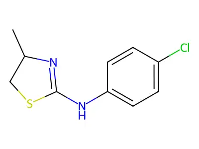 N-(4-chlorophenyl)-4-methyl-4,5-dihydro-1,3-thiazol-2-amine structure