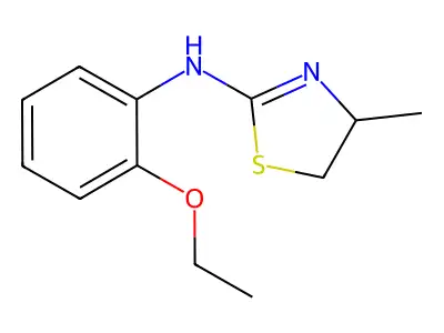 N-(2-ethoxyphenyl)-4-methyl-4,5-dihydro-1,3-thiazol-2-amine structure