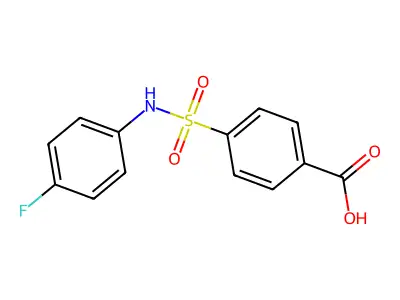 4-[(4-Fluorophenyl)sulfamoyl]benzoic acid structure