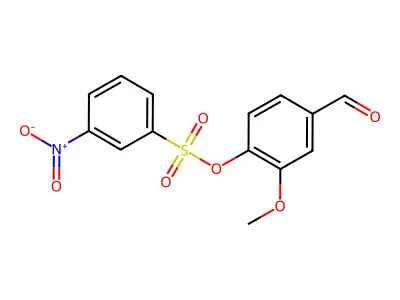 4-Formyl-2-methoxyphenyl 3-nitrobenzene-1-sulfonate structure