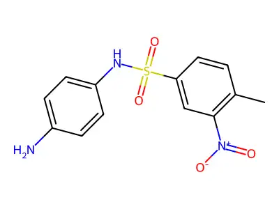N-(4-aminophenyl)-4-methyl-3-nitrobenzene-1-sulfonamide structure