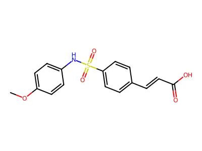 3-{4-[(4-Methoxyphenyl)sulfamoyl]phenyl}prop-2-enoic acid structure