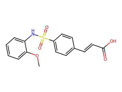 3-{4-[(2-Methoxyphenyl)sulfamoyl]phenyl}prop-2-enoic acid structure