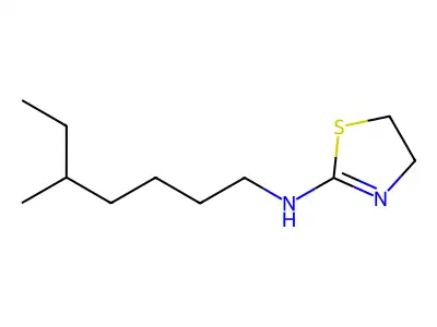 N-(5-methylheptyl)-4,5-dihydro-1,3-thiazol-2-amine structure
