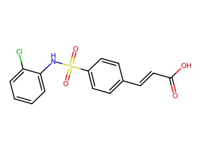 3-{4-[(2-Chlorophenyl)sulfamoyl]phenyl}prop-2-enoic acid structure