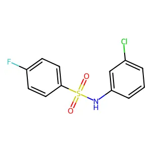 N-(3-chlorophenyl)-4-fluorobenzenesulfonamide structure