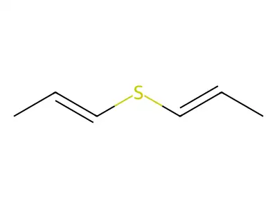 (E,Z)-Bis(1-propenyl)sulfide structure