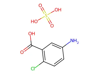 5-氨基-2-氯苯甲酸硫酸盐(1:1) structure