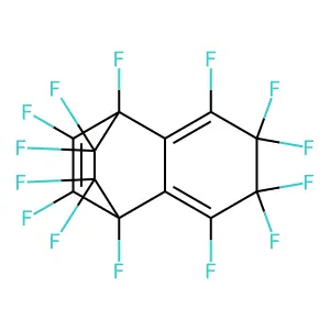 perfluoro-1,4,6,7-tetrahydro-1,4-ethanonaphthalene structure