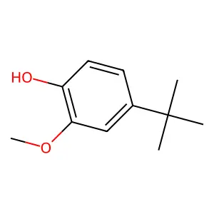4-Tert-butyl-2-methoxyphenol structure