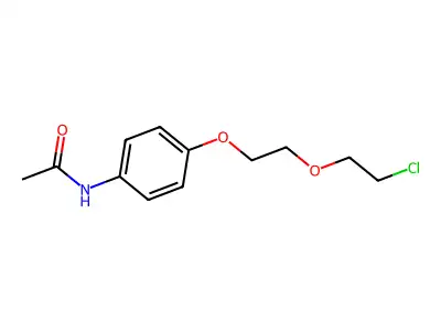 N-{4-[2-(2-chloroethoxy)ethoxy]phenyl}acetamide structure