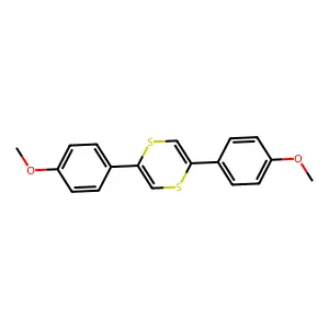 2,5-Bis(4-methoxyphenyl)-1,4-dithiine structure