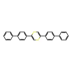 1,4-Dithiin, 2,5-bis([1,1'-biphenyl]-4-yl)- structure