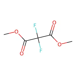Propanedioic acid, 2,2-difluoro-, 1,3-dimethyl ester structure