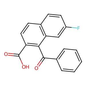 1-Benzoyl-7-fluoronaphthalene-2-carboxylic acid structure