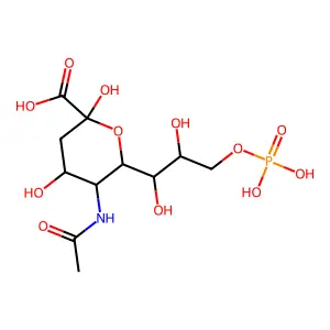 5-N-Acetyl-9-O-phospho-neuraminic acid structure