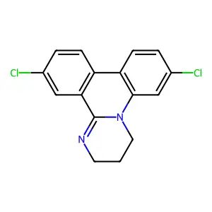 7,12-dichloro-3,4-dihydro-2H-pyrimido[1,2-f]phenanthridine structure