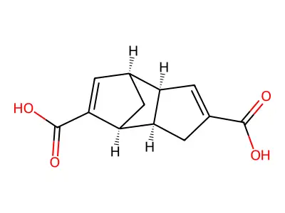 3a,4,7,7a-tetrahydro-1H-4,7-methanoindene-2,6-dicarboxylic acid structure