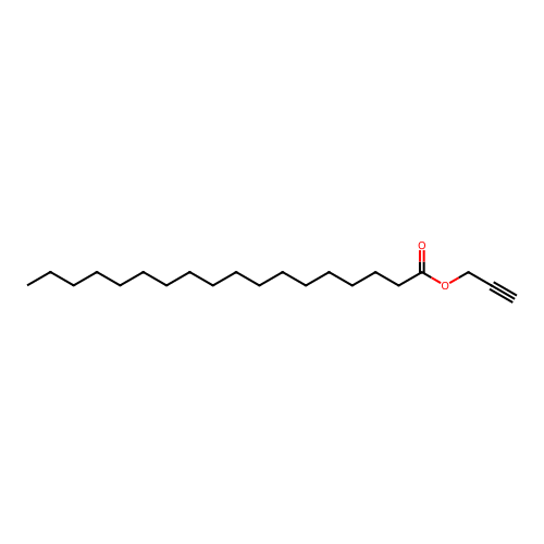 Octadecanoic acid prop-2-ynyl ester structure