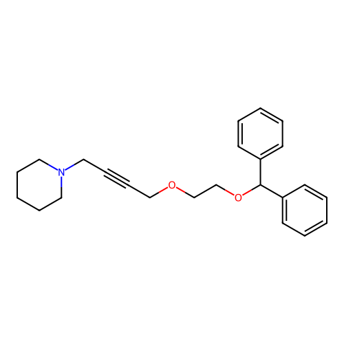 1-(4-(2-(Benzhydryloxy)ethoxy)but-2-yn-1-yl)piperidine structure