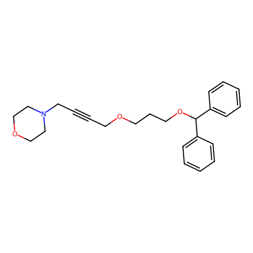 4-[4-(3-Benzhydryloxy-propoxy)-but-2-ynyl]-morpholine structure