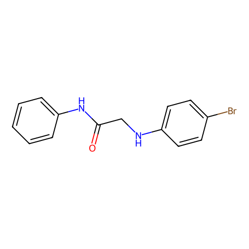 2-(4-bromoanilino)-N-phenylacetamide structure