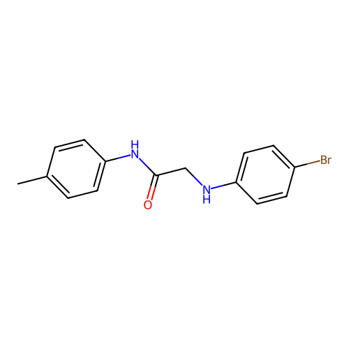 2-(4-bromoanilino)-N-(4-methylphenyl)acetamide structure