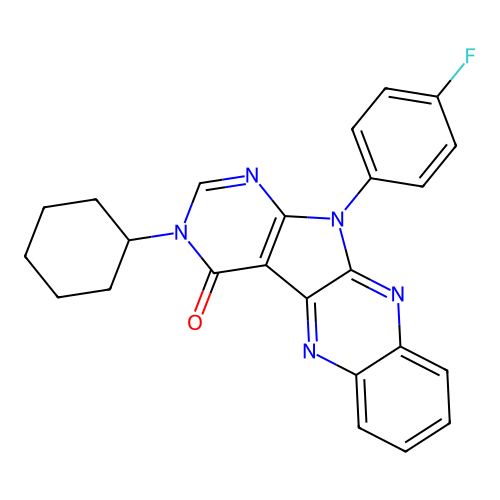 C24H20FN5O structure