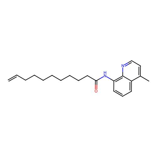 N-(4-methylquinolin-8-yl)undec-10-enamide structure