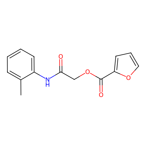 2-Oxo-2-(2-toluidino)ethyl 2-furoate structure