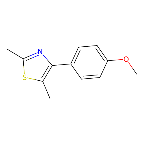 4-(4-Methoxyphenyl)-2,5-dimethyl-1,3-thiazole structure