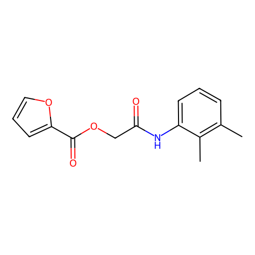 2-(2,3-Dimethylanilino)-2-oxoethyl 2-furoate structure