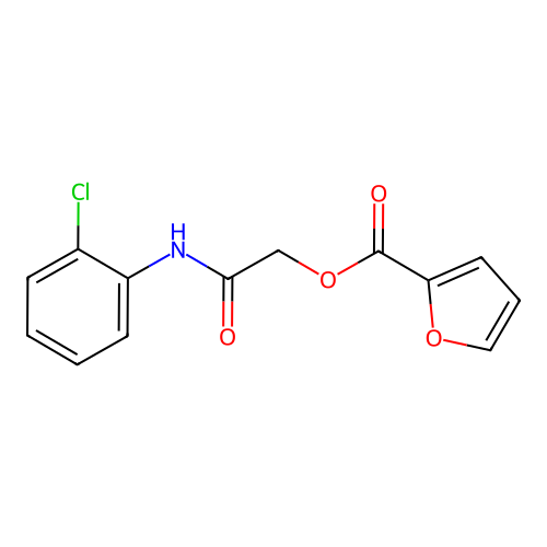 2-(2-Chloroanilino)-2-oxoethyl 2-furoate structure
