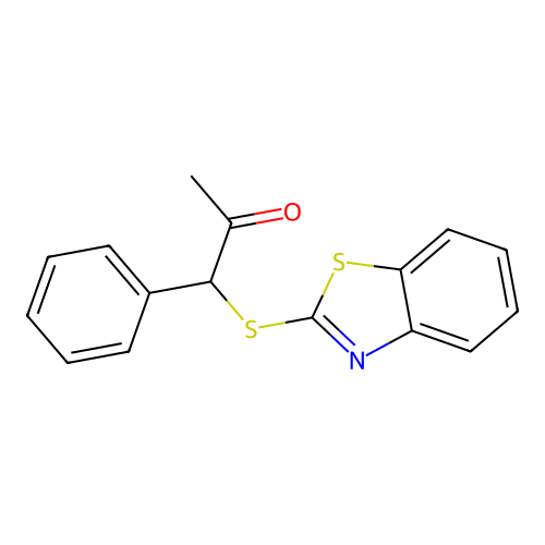 1-(1,3-Benzothiazol-2-ylsulfanyl)-1-phenylpropan-2-one structure