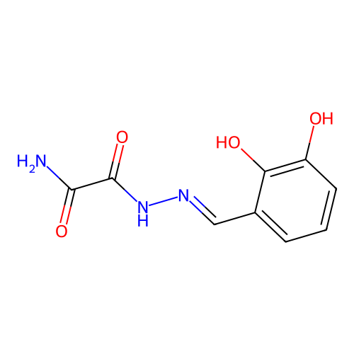 N'-[(2,3-dihydroxyphenyl)methylideneamino]oxamide structure