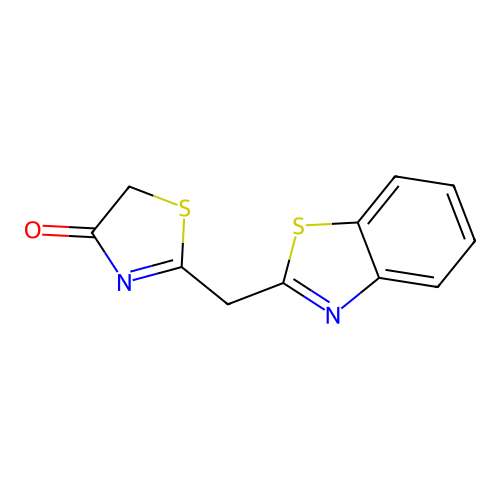 2-(Benzo[d]thiazol-2-ylmethyl)thiazol-4(5H)-one structure